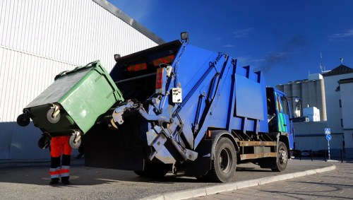 Professional rubbish removal team at work in Moonee Ponds