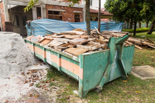 Residential rubbish removal in action