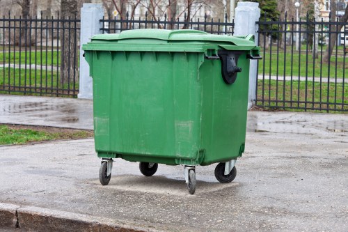 Business professionals managing waste with Owen Trash Solutions