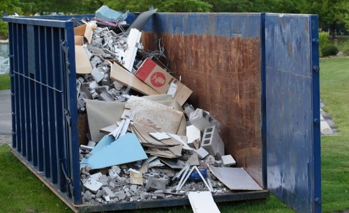 Rubbish removal truck at Rose Bay