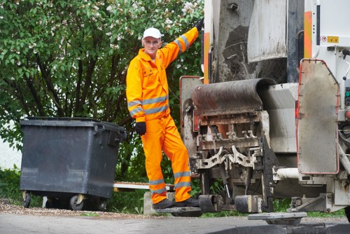 Professional rubbish removal team at work in Denistone